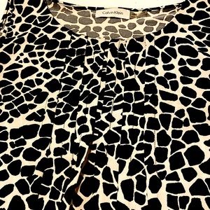 Calvin Klein summer black white top